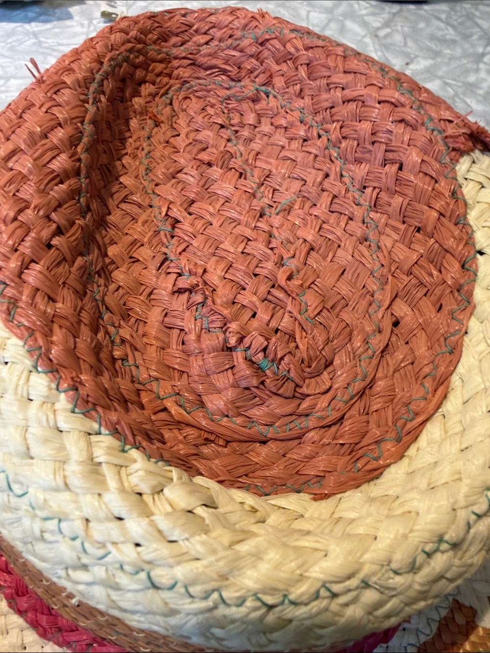 Vintage Miriam Lefcourt "Elegantly Yours" hand-crafted Italian straw hat - Picture 8 of 8
